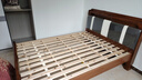 惠寻 京东自有品牌 美式波浪双人床1.8米x2米实木床新中式床1.5米家具 床+环保棕垫 【胡桃色】1.5米x2米(框架结构) 实拍图