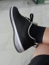 卡帝乐鳄鱼（CARTELO）运动休闲鞋男士中年网面鞋子透气飞织旅游男鞋 QH2010 黑色 42 实拍图