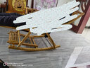 恒斌躺椅摇椅摇摇椅成人靠背睡椅逍遥竹木椅子大人家用休闲午休老人椅 福字加长躺椅+咖色长垫 实拍图