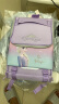 迪士尼（disney）小学生书包1-3年级透气减负女童书包冰雪奇缘FP8557B紫色 实拍图
