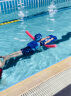 泳乐宝 第七代蛇形泳圈儿童到成人环型充气玩具 M码蓝 双/3气囊随机发 实拍图