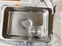 卡贝（cobbe）厨房水槽洗菜盆一体盆304不锈钢加厚大单槽洗菜池洗碗槽台下盆 压纹68*45大下水槽+三抽拉龙头 实拍图