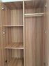 巧童匠衣柜现代简约实木质出租房屋家用卧室小户型简易柜子挂衣 胡桃木色 两门高180宽80深40 实拍图