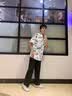袋鼠（DAISHU）加厚加绒裤子男冬季宽松束脚裤直筒休闲裤男士潮流运动保暖棉裤 黑色-束口 XL (120-145斤) 实拍图