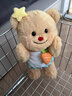 吉吉熊（JIJIXIONG）泰国黄油小熊玩偶毛绒玩具butterbear围裙布娃娃玩偶生日礼物女友 黄油小熊【骨架版】  30cm 代写贺卡 实拍图