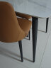 林氏家居岩板餐桌家用现代客厅餐桌小户型饭桌子简约方餐桌椅组合LS663 黑白|1.6米餐桌+LA808S3-B餐椅*4 实拍图