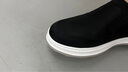 热风2025年秋季新款男士时尚休闲鞋一脚套厚底圆头百搭日常布鞋男 01黑色 40 偏大半码 实拍图