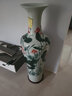 垚罄 景德镇陶瓷器手绘青花瓷大花瓶客厅1米客厅落地电视柜大号花瓶 手绘青彩荷花 1.3米 单个 配原装底座 实拍图