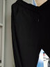 扎特维希裤子男夏款春秋季休闲裤冰丝薄男士宽松直筒九分小西裤男装 K21 黑色（薄款） L（建议100-120斤左右） 实拍图