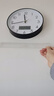 易普拉网红钟表挂墙挂钟挂表客厅轻奢时尚家用时钟挂墙准时扫秒钟石英钟 【基本款-石英钟】6026黑框-日历 10英寸 实拍图