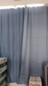 未来式卧室窗帘遮光2025新款挂钩式轨道窗帘客厅阳台隔热轻奢高端遮阳布 浅黛蓝（99%遮光）(送挂钩） 宽1.5*高2.5挂钩款1片 实拍图