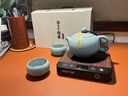 灵青坊青瓷茶壶单壶陶瓷全手工泡茶壶哥窑冰裂开片大号西施壶一壶两杯 哥窑粉青一壶两杯 270ml 实拍图