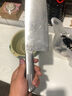十八子作菜刀家用刀具厨师刀斩切刀切肉切菜切片刀厨房刀具前切后砍两用刀 纯净钢切片刀 实拍图
