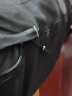 凡客诚品（VANCL）短裤男运动夏季宽松纯色七分裤简约薄款透气冰丝沙滩裤 黑色 2XL  实拍图