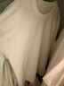 南极人（Nanjiren）长袖t恤男打底衫纯色内搭上衣打底圆领宽松纯棉长袖男士白色3XL 实拍图