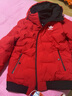 冬季三叶草新款羽绒服男短款双面穿连帽白鸭绒加厚青少年保暖外套 红色 3XL （145-165斤） 实拍图