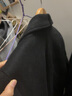 洛兹含羊毛呢风衣外套男士春秋冬季中长款商务休闲加厚保暖呢子大衣 黑色毛呢【40%羊毛】 180/XL【145-160斤】 实拍图