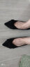 朴尼斯 Pounise 单鞋女韩版大码船鞋平底柔软 PQM-02 黑色 41/255(1.5)  晒单实拍图