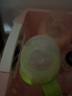 适用二代贝亲奶瓶配件保护套防摔硅胶套宽口径吸管婴儿玻璃防破把手柄 160绿色保护套 实拍图