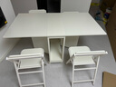 SOFS折叠餐桌家用小户型吃饭桌多功能移动伸缩折叠桌长方形简易餐桌椅 【收纳款】1.4米_1桌4椅 实拍图