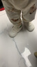 托姆贝克学步鞋婴儿软底防滑春秋新款1-3岁女宝宝鞋子透气男童鞋防掉跟 奶白色 18 (内长13.5cm) 适合脚长13CM 实拍图