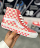 VANS范斯官方 Sk8-Hi 38 DX火龙果粉棋盘格安纳海姆街头甜酷板鞋 粉色/粉白棋盘格 43 实拍图