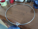 转化率不锈钢可折叠实心一体抄网圈大力马网兜抄网头捞鱼网抄鱼大物抄网 实心抄网圈直径40cm(可折叠) 实拍图