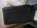 轻鸥新款手包男大容量头层牛皮手抓包男休闲信封包男士夹包手拿包SDN 【真皮款】8001小号黑 实拍图