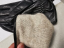 七面（QIMIAN）西班牙小羊皮立体修型触屏手套情侣款 男【扣带款】（STM703A） M 实拍图