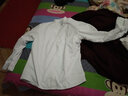 海派浩宇 立领长袖衬衫男士修身加绒保暖商务正装纯色衬衣简约商务风 3052白色加绒 3XL (43) 实拍图