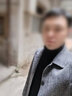 罗蒙中长款毛呢大衣2024秋季新款外套男士羊毛大衣休闲双面呢格子大衣 6161灰格 180【建议体重125-145斤左右】 实拍图
