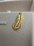 周生生 羽毛黄金耳钉 爱情密语足金丘比特之羽耳饰 86820E计价 3.45克 实拍图