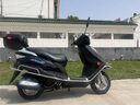 吉浪宇雨钻省油125踏板车摩托车男女款国四电喷燃油助力代步车可上牌 国四电喷标准版可上牌  黑色 实拍图
