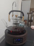 叁坤 加厚耐高温玻璃蒸煮一体茶壶煮茶器1.3L大容量电陶炉烧水壶套装 B款编绳蒸煮壶【1.3L】 实拍图