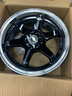15/17/18寸TE37轮毂改装加宽钢圈 适用:K2高尔夫6飞度CC凯美瑞尚酷朗动朗行翼神锐志K5 黑色车边 16寸轮毂 实拍图