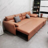 班尼美 沙发床两用 多功能沙发客厅现代简约可储物折叠皮沙发床两用 双人位1.45米-常规海绵款 真皮材质 晒单实拍图
