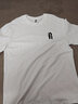 真维斯（Jeanswest）纯棉短袖t恤男运动潮流百搭休闲半袖2025新款打底夏季美式体恤衫  白色(复古字体黑胸标) 2XL (185) (体重160-180斤) 实拍图