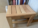 letaotao 高端浴室凳子防滑防水老人孕妇洗澡凳浴室淋浴凳沐浴凳实木凳 橡胶木木凳 长400-宽300-高400mm 实拍图