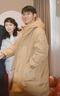 GXG男装 三防面料卡其色中长款羽绒服外套男保暖连帽羽绒服冬新款 卡其色 L 实拍图