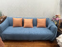 帕布（pabu）沙发套罩全包加厚玉米粒沙发套子全罩布艺皮沙发通用防滑保护罩 西湖蓝 三人（适用190-230cm长度）单件 实拍图