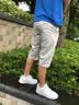 东方骆驼（EASTERN CAMEL）七分裤男夏季薄款短裤男商务休闲中裤男士爸爸装直筒宽松过膝透气 K330浅灰【单条装】 31 实拍图