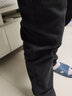 花花公子（PLAYBOY）休闲裤男商务秋冬季裤子男士直筒裤修身男裤 黑色 34 实拍图