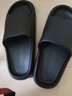 IQGD拖鞋男凉拖鞋女家居情侣款室内外洗澡002 黑色 40-41 实拍图