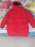 巴拉巴拉童装儿童羽绒服男童外套女童宝宝年冬装大绒被亲子装时尚长款加厚 新年红B版-灰鸭绒 130 实拍图