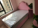 云朵家具 小美式儿童床公主床单人床布艺床实木床铺男孩女孩小学生少女生1.5米粉色组装定制简约卧室软床 单床+乳胶椰棕床垫+1个床头柜 1.5*2.0米 实拍图