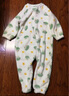 越贝乐 宝宝睡袋秋冬保暖法兰绒连体婴儿睡衣中大儿童分腿防踢被居家衣 【双层加厚】绿色小熊 XL码(建议身高95-105cm) 实拍图