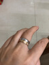 老银匠简约闭口银戒指情侣款女生情人节礼物s925银情侣开口对戒款光面男 15号/周长54.3mm 含证书 实拍图