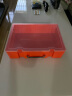 斯宝路长方形塑料手提盒透明盒塑料盒五金零件盒工具箱玩具整理箱收纳盒 桔色大号36.3*26.7*10CM 空盒 晒单实拍图