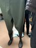 下水裤 水库雨裤带雨鞋防水衣服水鞋半身连体水裤男叉抓鱼全身加厚 黑色背带半身裤115丝【加厚】 42鞋码 实拍图