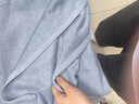 竹之锦 毛巾家纺 竹纤维加厚素色淳质浴巾 加厚加柔款588g/条 70*140cm 淳质浴巾 雅蓝 实拍图